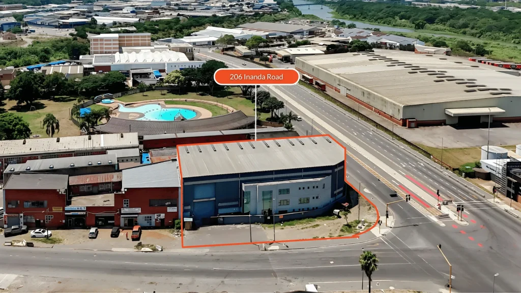 Prime Industrial Site with Office Facility on Auction: 206 Inanda Road, Springfield, Durban